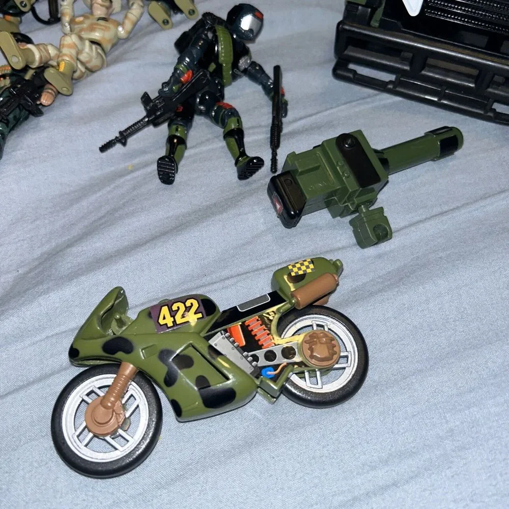 1994 Lanard Toys Military Vehicle Jeep HV-30 With Figures Lot Of‎ 10 A2